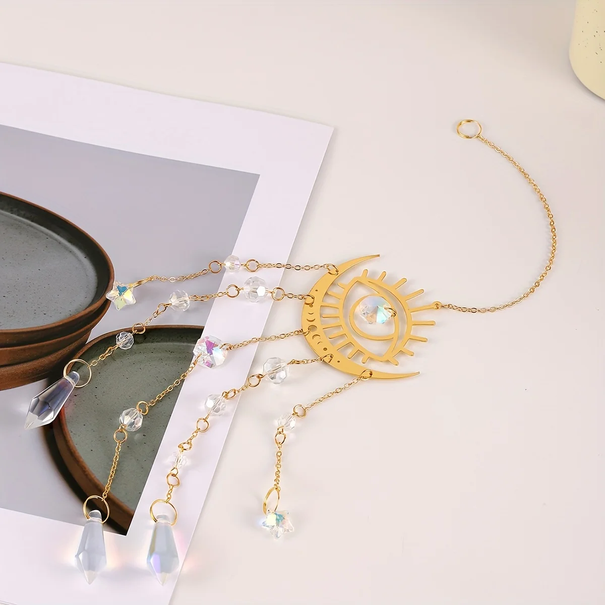 Sun Catcher Crystal Pendant 1pc Outdoor Garden Hanging Decoration