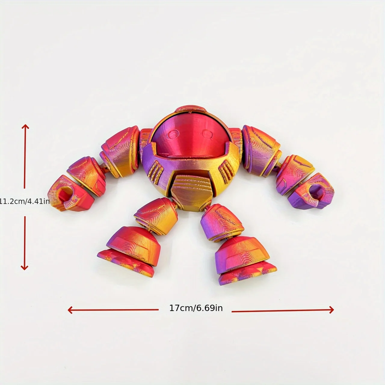 Charming 3D Printed Teddy Bear Robot Statue - Perfect for Home and Office Decor, Party & Christmas Gifts