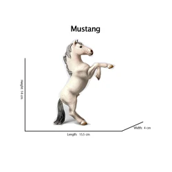 Horse Figurines Farm Animal Toy Set - Children's Gift Collection (Mustang 3)