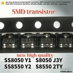 100 PCS Surface Mount Transistors, SOT - 23 Package Configuration (SS8050 Y1 SOT - 23)
