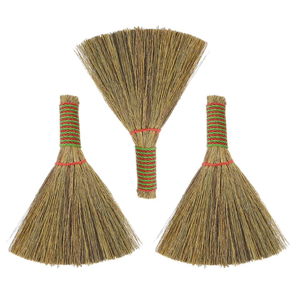 Miscanthus-escoba de limpieza de cocina, pequeña, hecha a mano, portátil, 3 piezas - Imagen 2