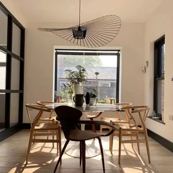Nordic Straw Hat Pendant Light 4
