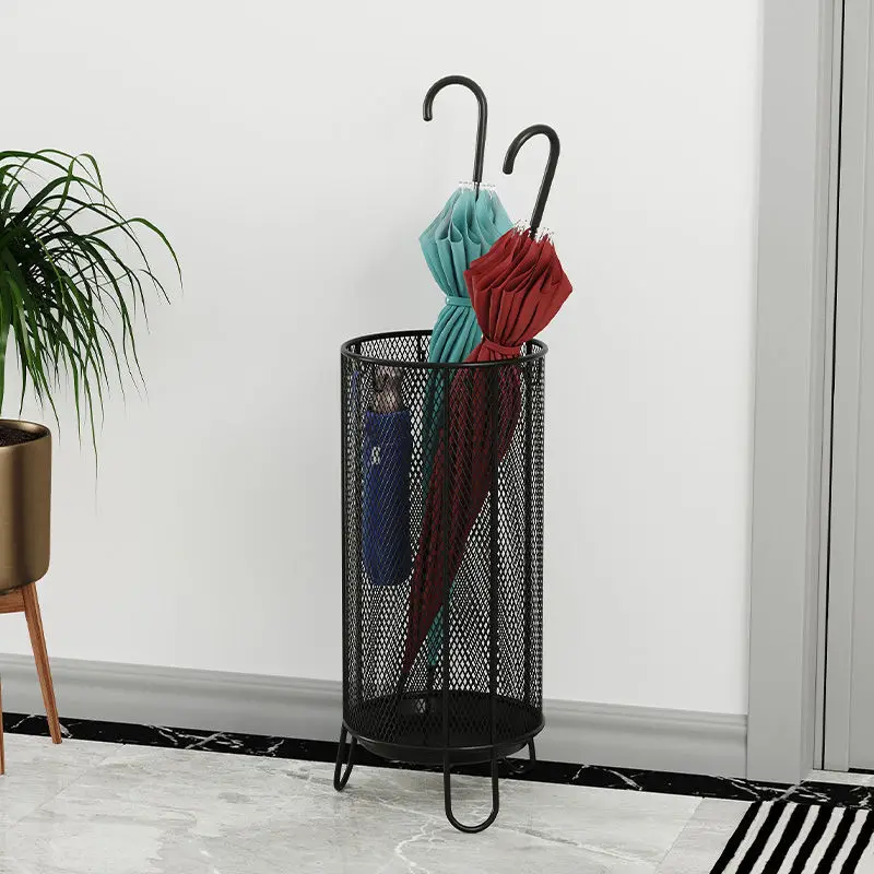 Standing Iron Umbrella Holder Storage Barrels Racks