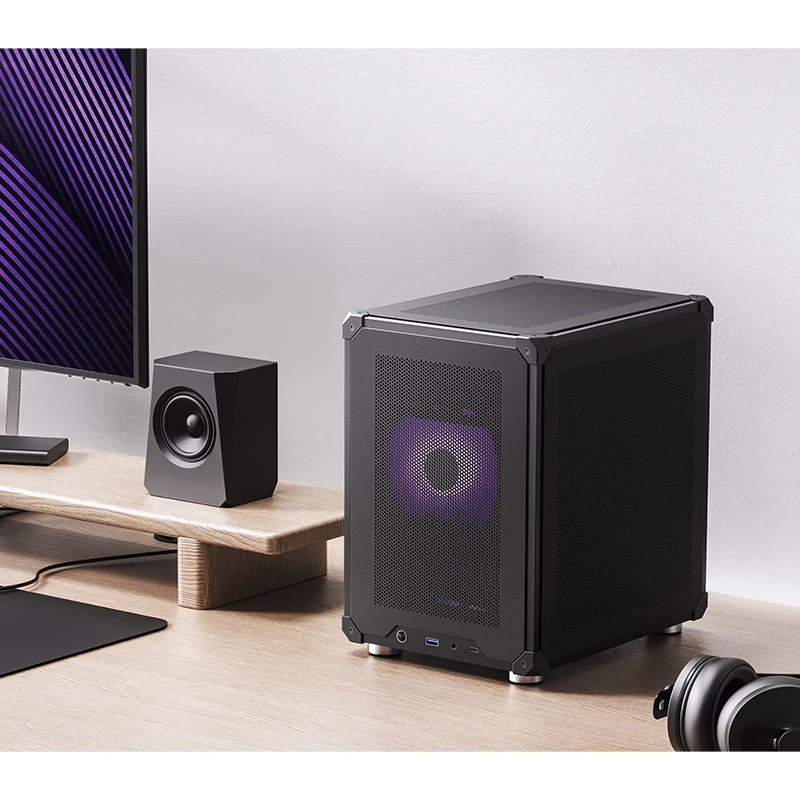JONSBO C6 ITX/MATX Home/Office Mini Desktop PC Case Type-C interface Support CPU cooler ≤75mm 202mm(W)*266mm(D)*295.2mm(H）