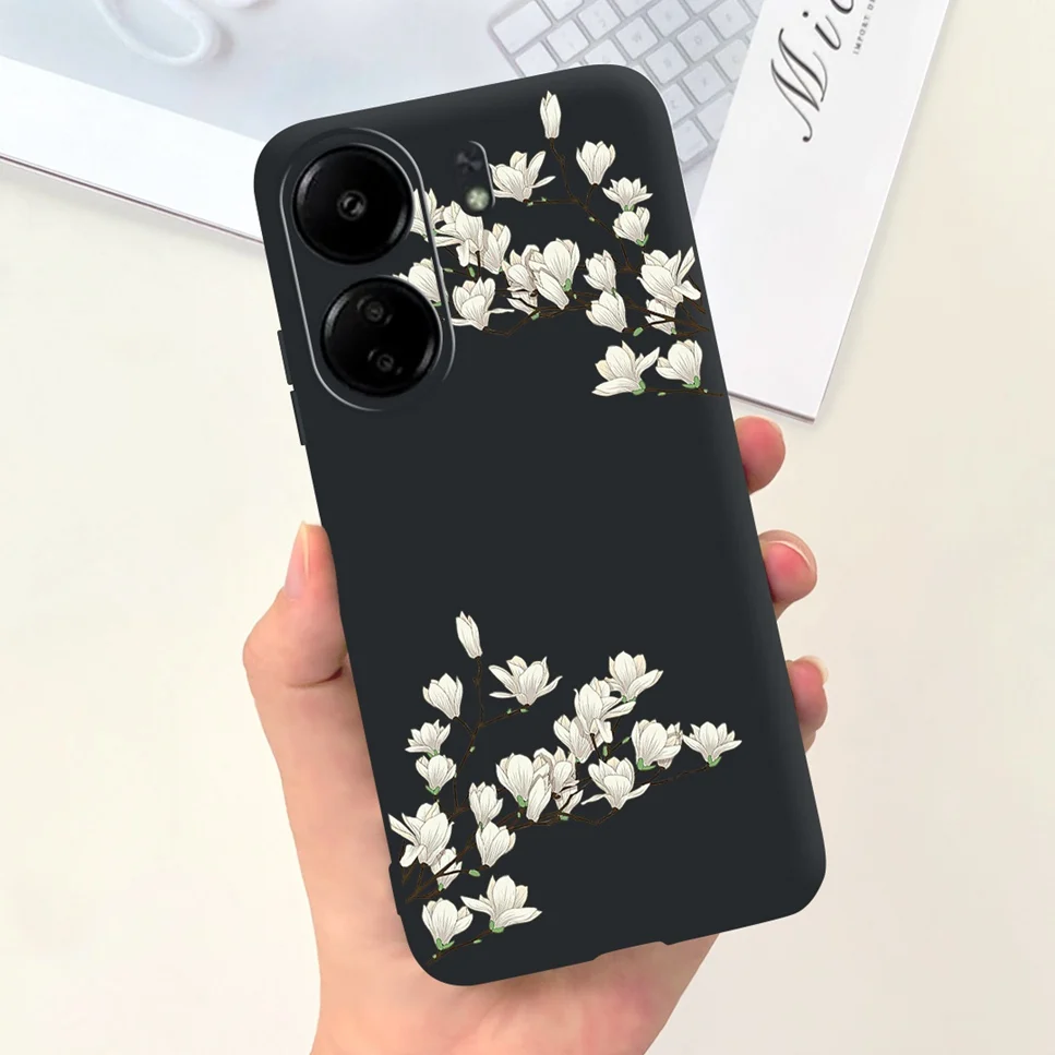 For Xiaomi POCO C65 Case Cute Cartoon Cat Painted TPU Silicone Back Cover For Xioami POCO C65 POCOC65 C 65 6.74 Phone Case Funda