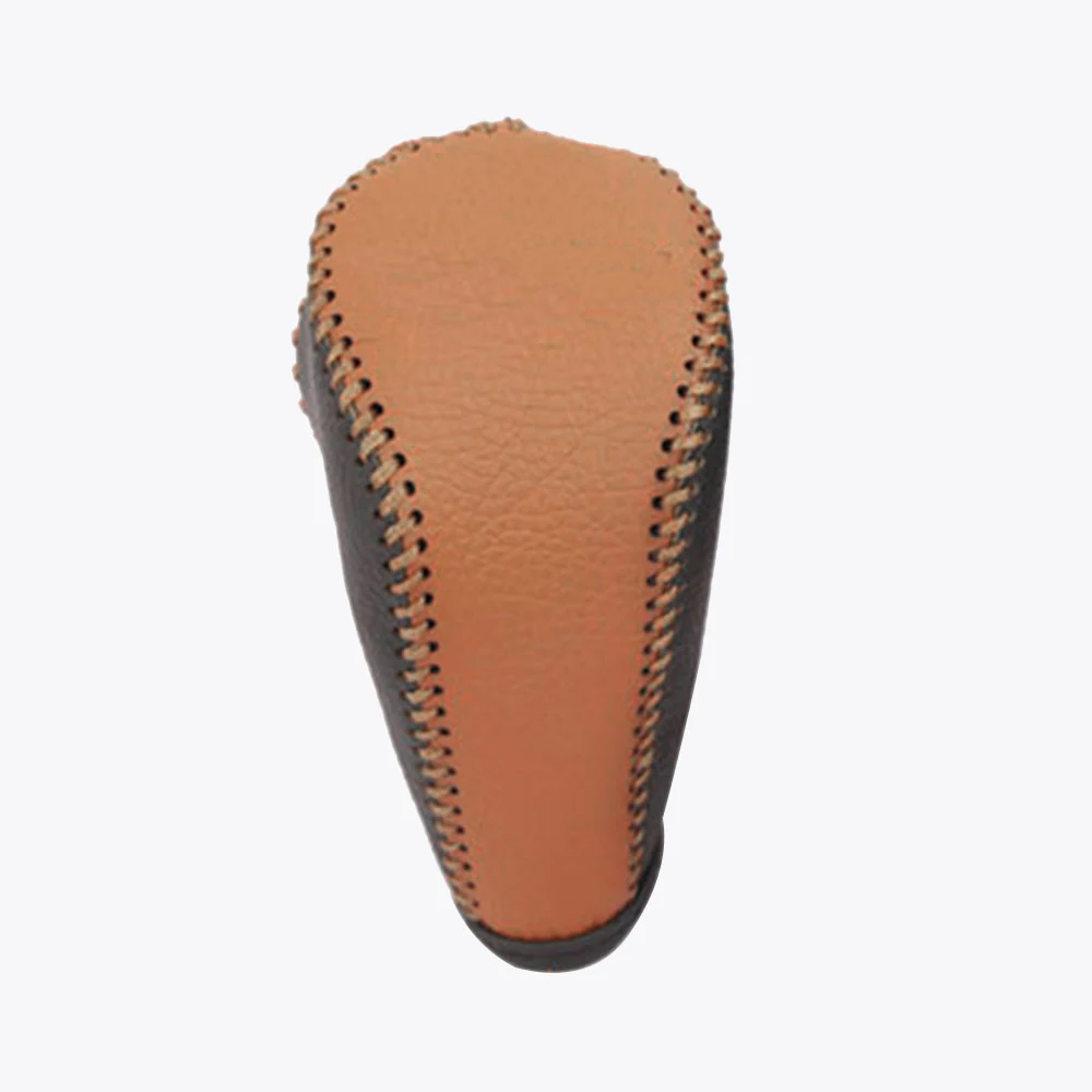Top Genuine Leather Gear Knob Cover for Hyundai Tucson AT Car Cover on The  Gear Shift Knob Gear Stick Case Pcc Cpr Pen
