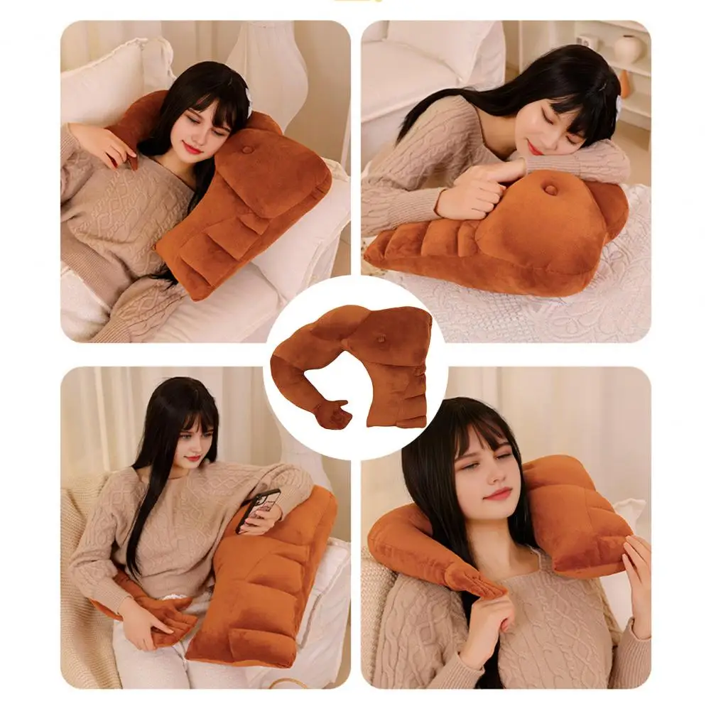 45/58/80cm Boyfriend Arm Pillow Funny Supportive Partner Pillow Hunky Husband Cuddle Body Shaped Pillow Neck Shoulder Support