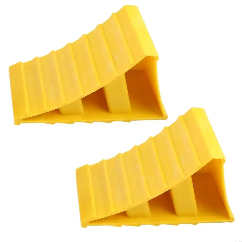 462A Wheel for Triangle Skid Stop 2Pcs Wheel Chocks Stop Slider Block for Car Truck Travel Trailer RV Accessories