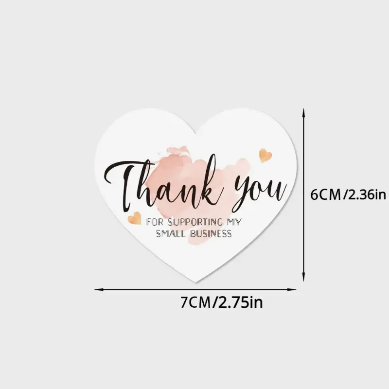 Thank You Tags 50/100Pcs 5 Styles Paper Gift Greeting Cards Thank You for Supporting My Small Business