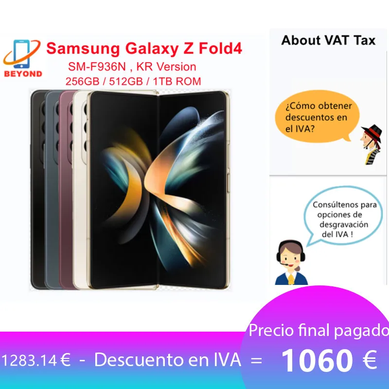 Samsung-Tel-fono-M-vil-Inteligente-Galaxy-Z-Fold-4-celular-Original-con