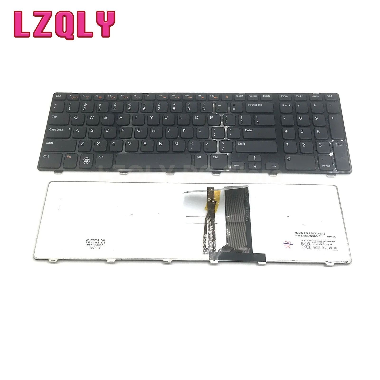 

FOR DELL AEGM7U00030 AEV09U00010 N7110 17R 7110 L702X 3750 5720 7720 laptop Keyboard