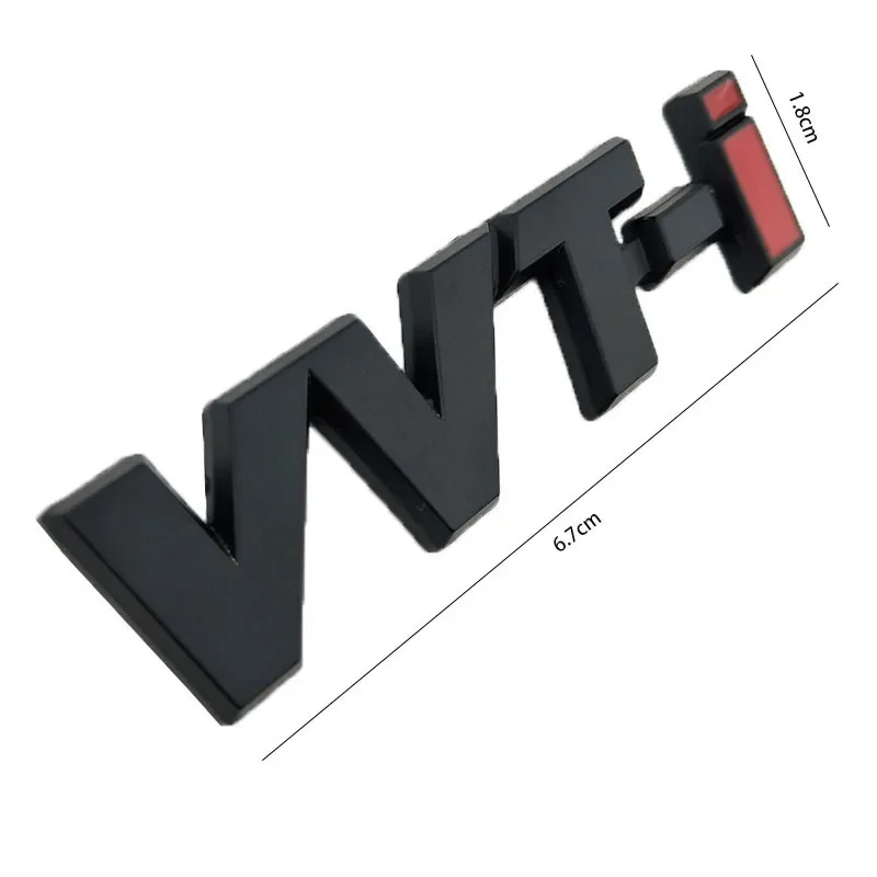 3D 금속 vvti 스티커, 실버 골드 로고, VVTI 엠블럼, 자동차 펜더 배지, 자동차 액세서리