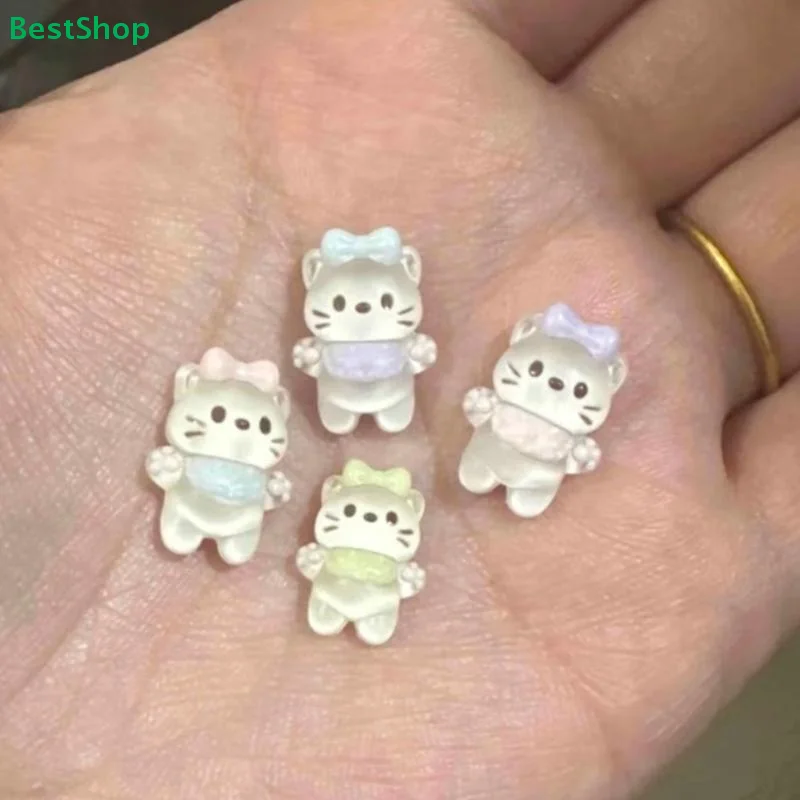 ? 3D 릴리프 크림 레이스 고양이 실리콘 네일 아트 몰드 DIY 네일 장식 투명 매니큐어 템플릿