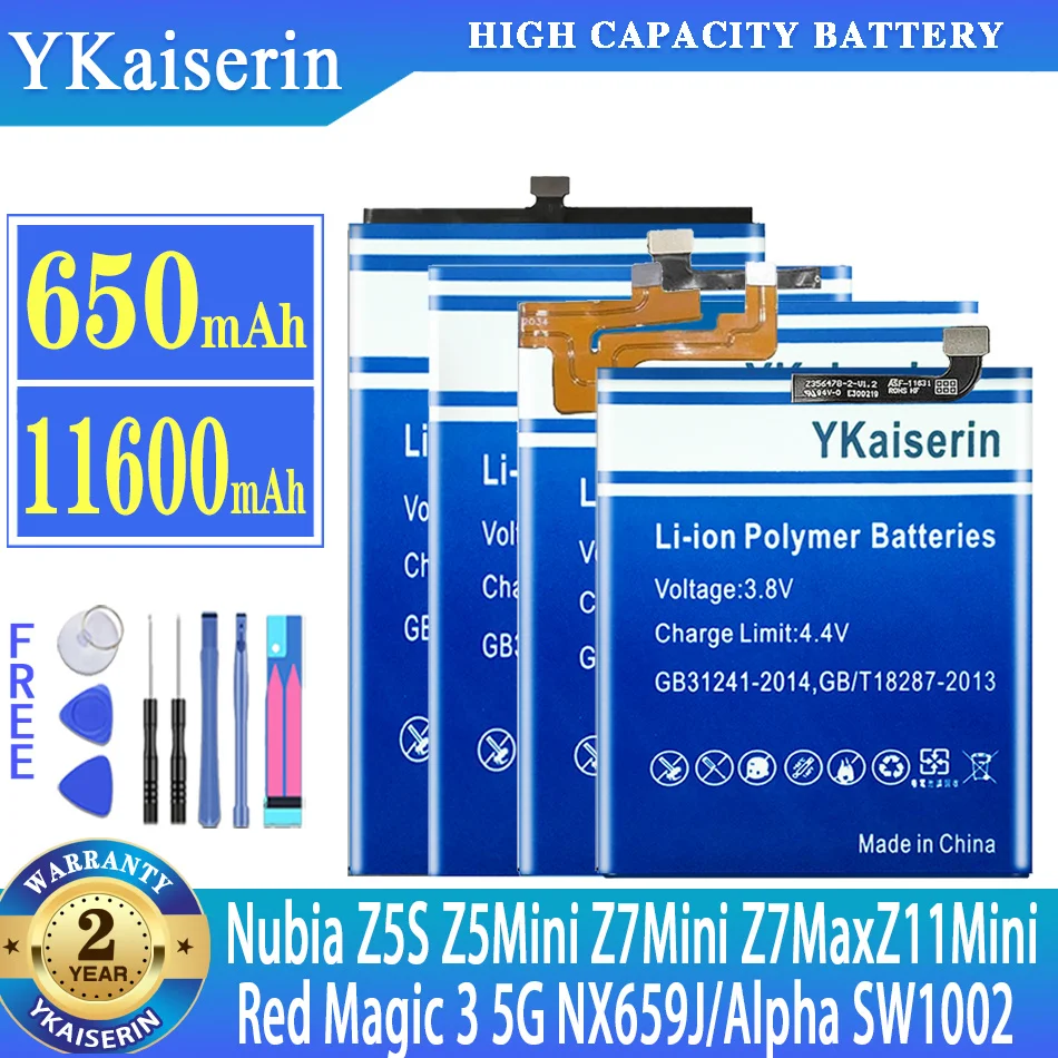 Batteria Per Zte Nubia Z11 Z7 Z5 Mini Max Z11Mini Z7Mini Z5Mini Z7Max Z5S/Red Magic 3 5G Nx659J/Alpha Sw1002/Muslimate