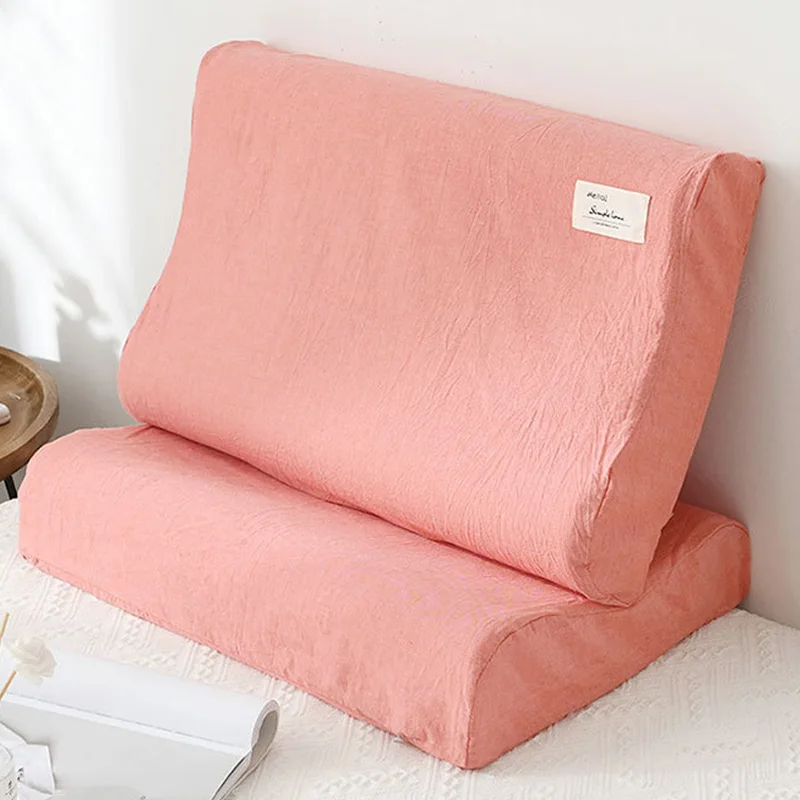 Nordic Printed Foam Pillows Case Cotton Latex Pillowcase Bedroom Sleeping Memory Washable Pillow Protector Cover 50*30cm/60*40cm 6