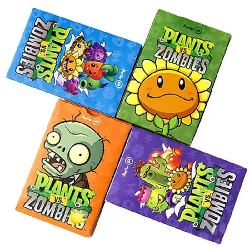 

PLANTS VS ZOMBIES Toy Cards Playing cards Plant zombies Anime Figure Full Set Game Card And Collectibles Book Child Toys Gift