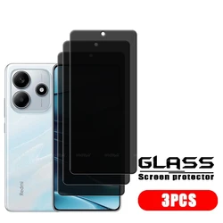 4 - Pack Privacy Anti - Spy Tempered Glass Screen Protector, 9H Hardness for Note 14 5G China (3 Front Glass)