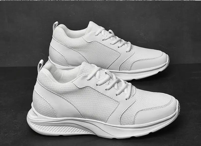 Herren Größere Sneaker 8cm Einlegesohlen Erhöhung Schuhe_voghion.com