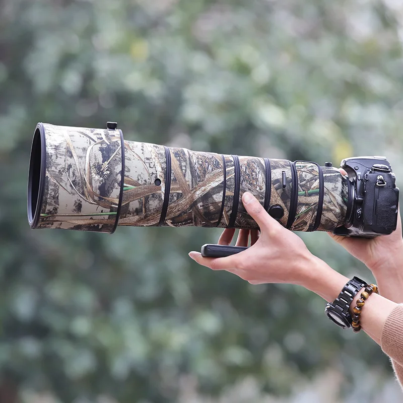 Chasing Birds Camouflage Lens Coat Per Nikon Afs 180 400 F4 E Tc 1.4X Copriobiettivo Protettivo Per Lenti Impermeabile E Antipioggia