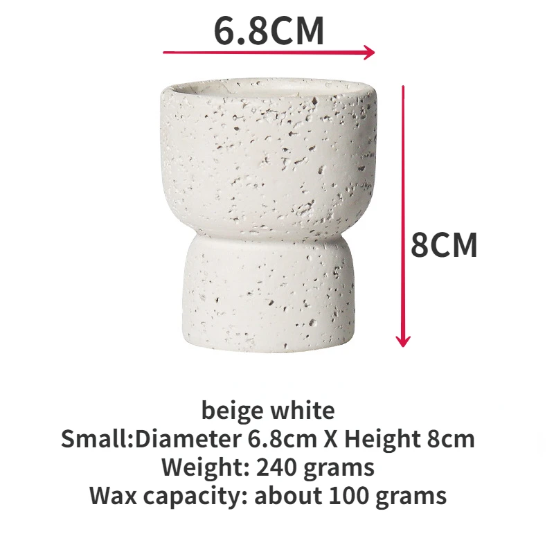 samll beige white