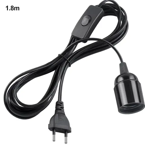 EU Plug 3.5m 6m Power Cord Cables E27 Lamp Base Holder With Switch Wire For Pendant Led Bulbs Fixture Hanglamp Suspension Socket - Image 10