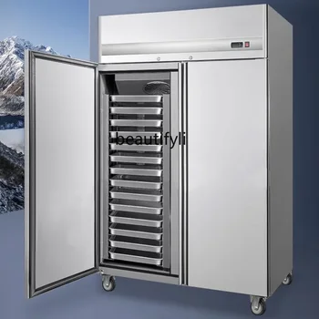 A56 Cabinet Freezer Vertical Industrial Refrigerator Frozen Freezer Air Cooling Frostless Strip Cabinet Quick Freezing Machine
