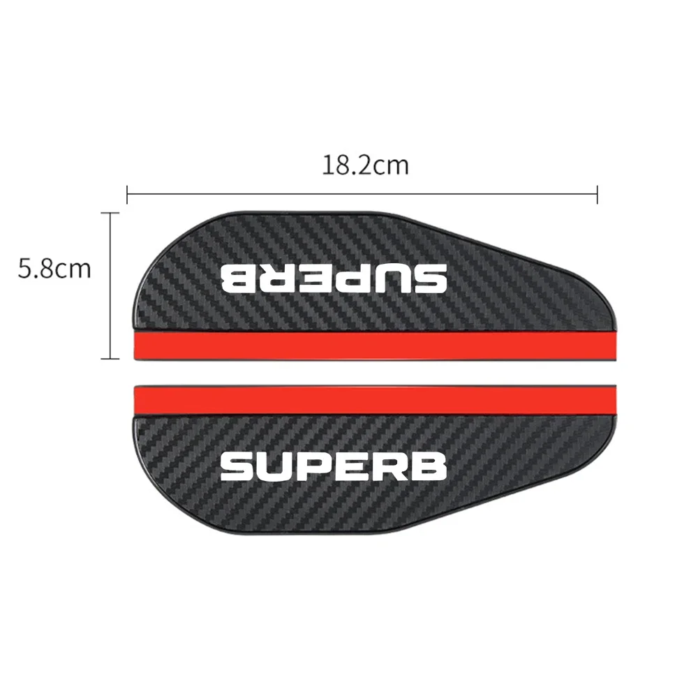 2Pcs car accessoires Awnings Shelters Rearview Mirror Rain Cover for Skoda Octavia FABIA KAMIQ KAROQ KODIAQ RAPID SCALA SUPERB rearview mirror rain shield rearview mirror rain eyebrow