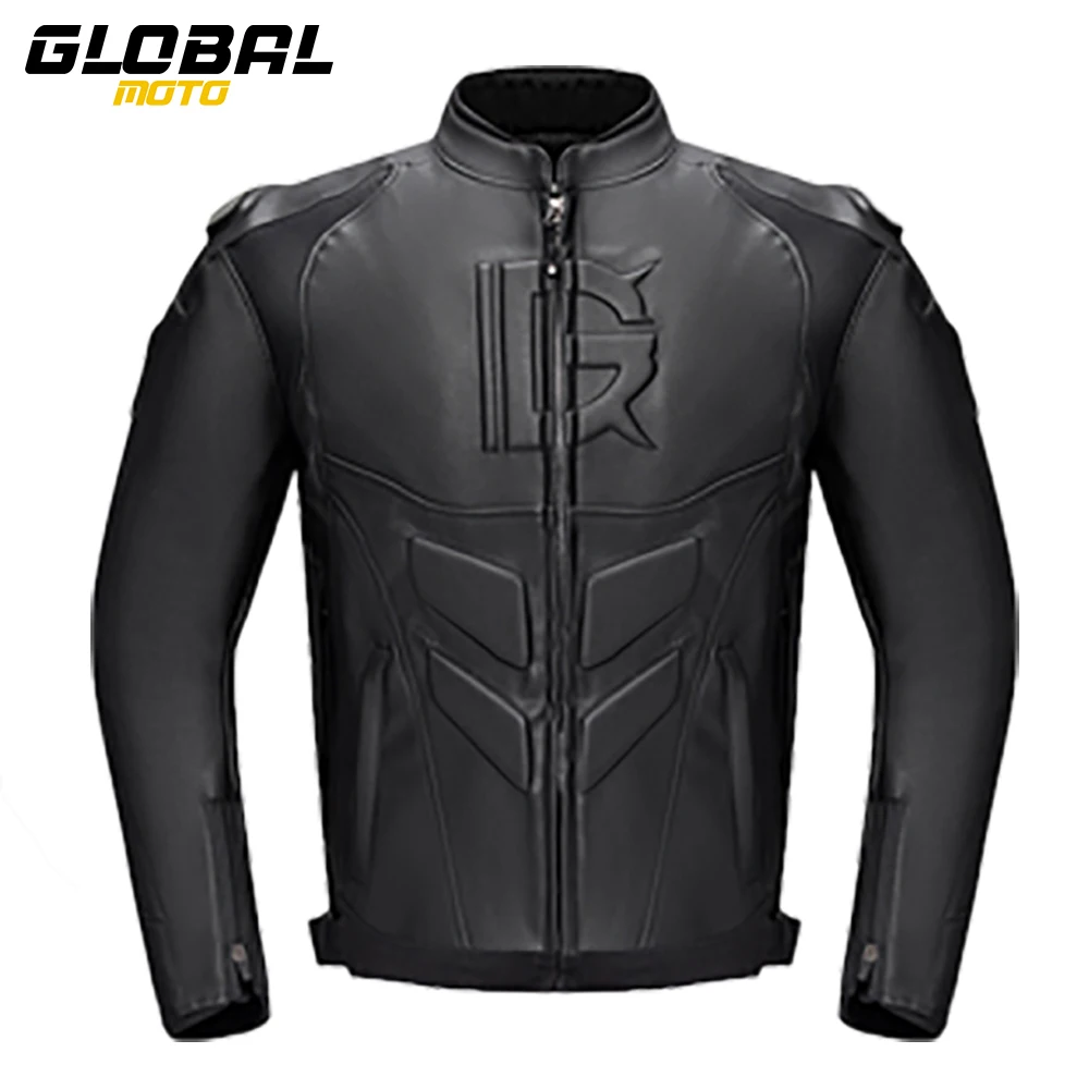 Windproof Warm Motorcycle Riding Leather Jacket Breathable Motorcycle Protective Clothing Waterproof Motocross Equipment Men