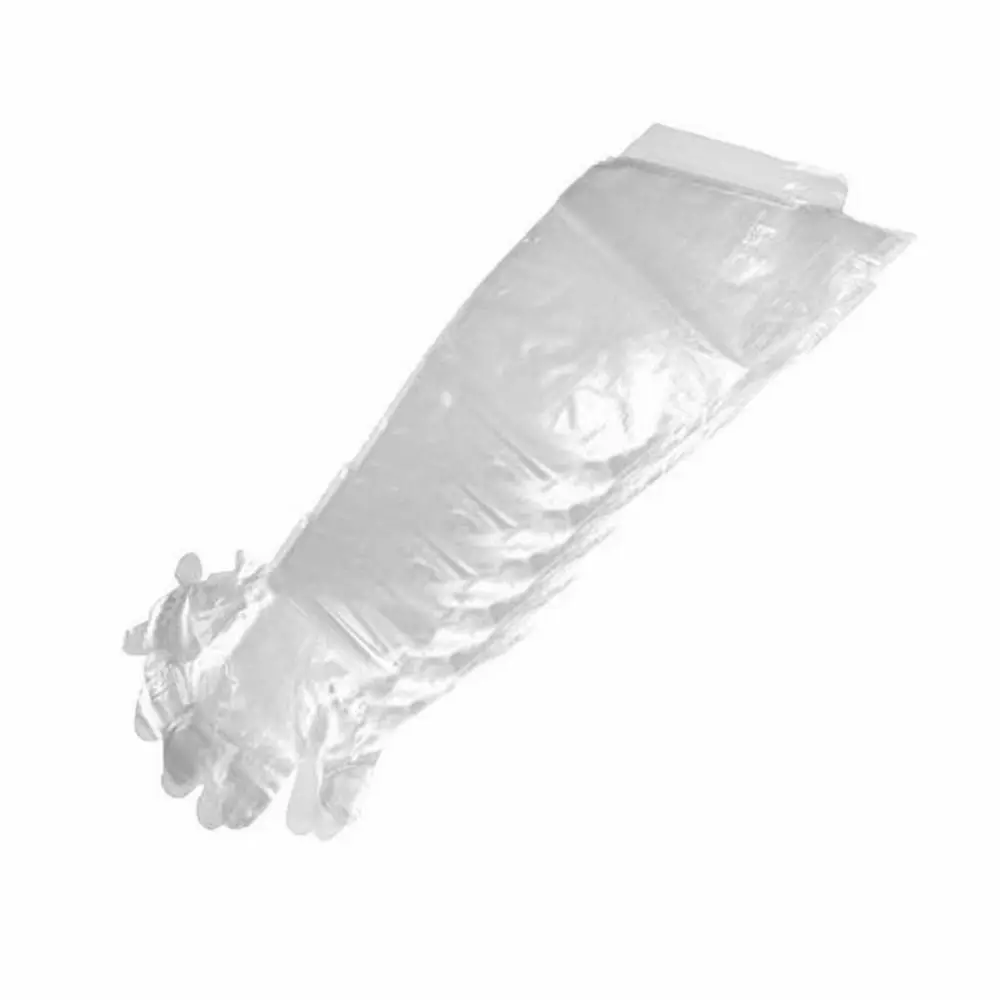 50Pcs Disposable Gloves Long Arm Non-toxic Farm Glove Veterinary Examination