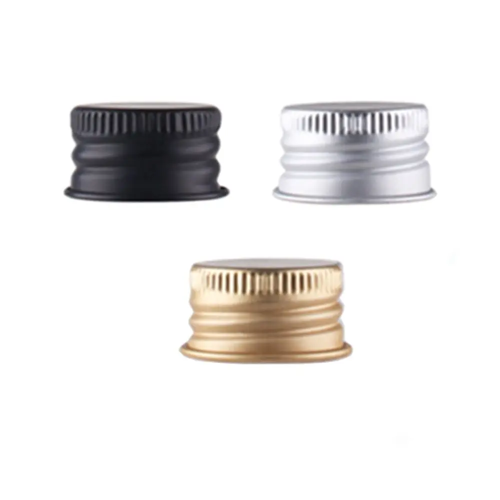 Metal Non Dispensing aluminum screw Cap plastic pp screw Child resistant lid 10pc 18-410 20/410 24-410 28-410 medical aluminum cap