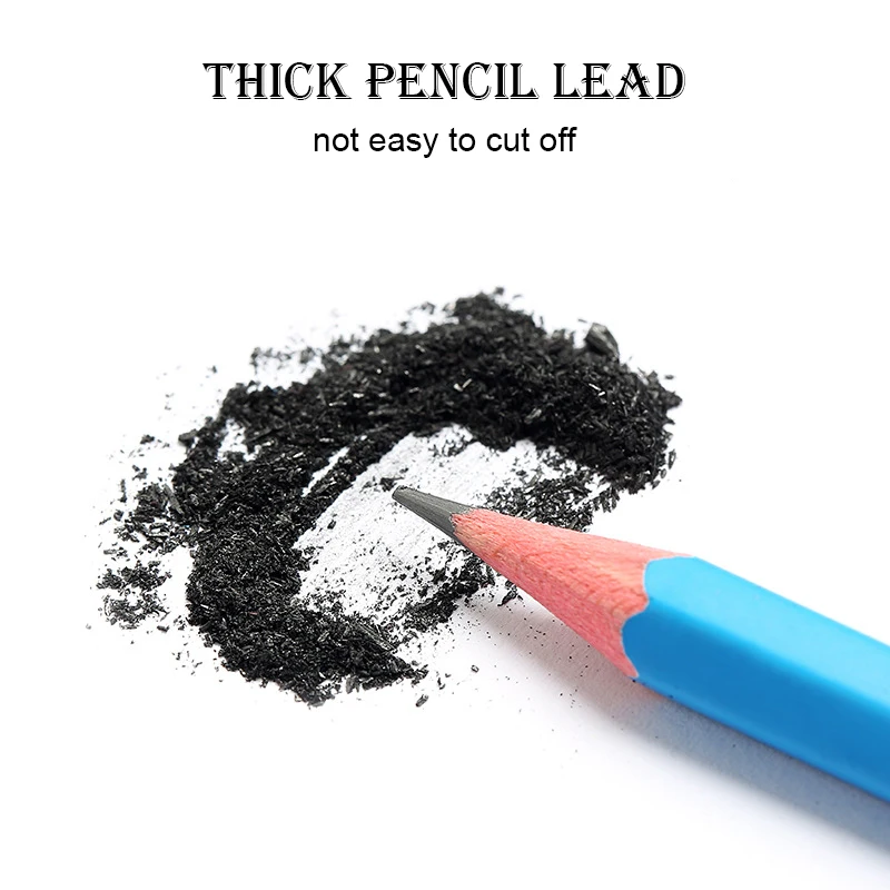 12Pcs 2B/4B Graphite Professional Drawing Pencils Students Stationery Items Kids Art Supplies Back to School Accessories Gift 3