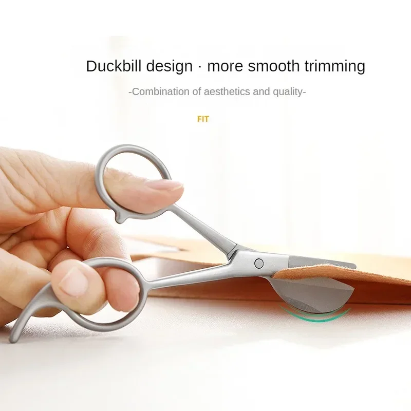 Sturdy Carpet Trimmer Scissor Sharp Duckbill Applique Scissors Stainless Steel Sewing Embroidery Scissors Cutting Shears