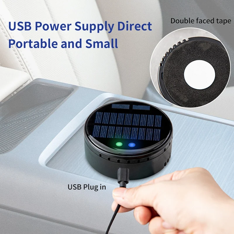 Car Air Purifier Removes Odors, Formaldehyde, And Dust, With USB Plug In For Convenient Use And No Consumables Required