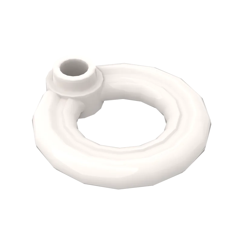 10Pcs Replaceable Assembles Particles Compatible 30340 Lifebuoy With Knob Building Blocks Diy Bricks Parts Toys