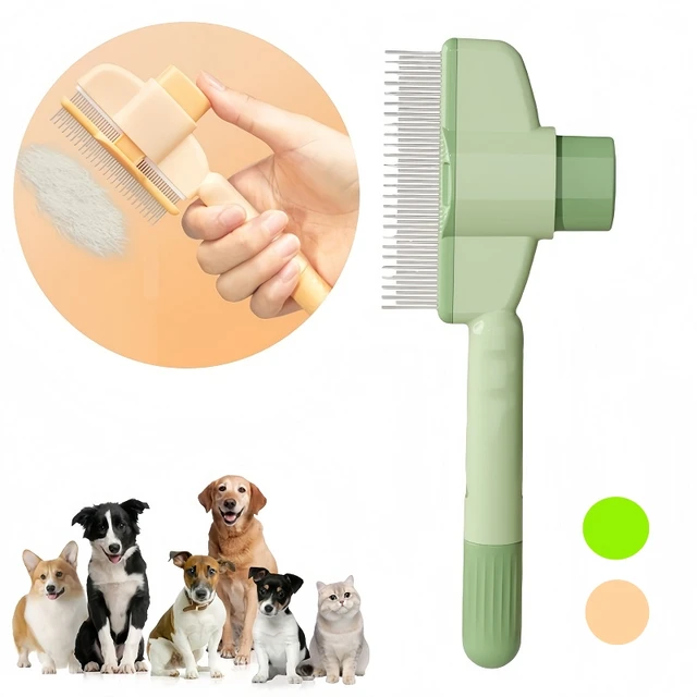 Cat Dog Hair Remover Brush Dog Hair Grooming Pet Accessories Comb for Long Hair Dog Remove Hair Cleaning Bath Brush Dog Supplies 1