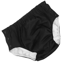 Elderly Incontinence Underwear Waterproof Anti Leak L Code Gray Cotton Diaper Pants Reusable Washable Adjustable Strap for Home 1