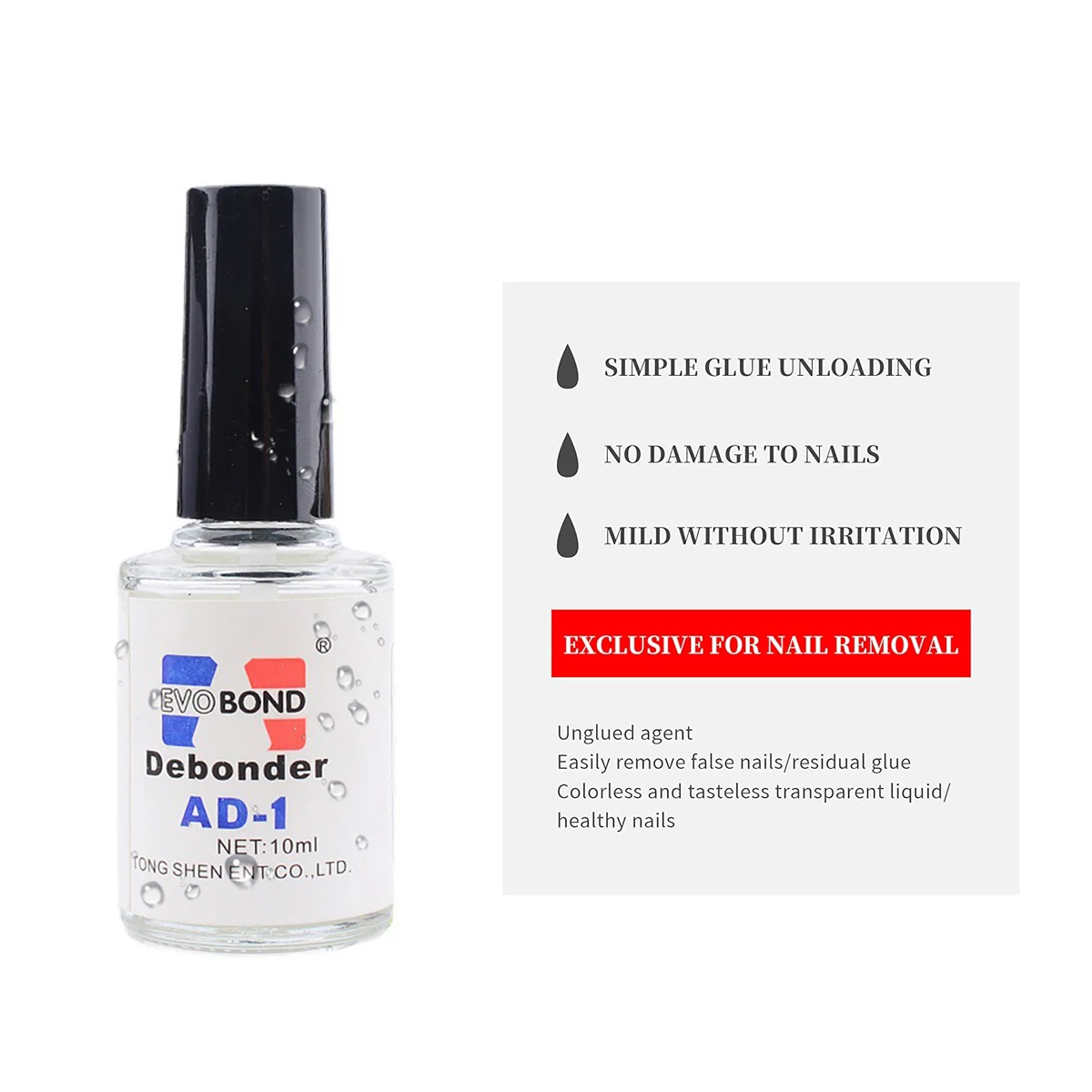 10ml Nail Glue Remover Glue Off for False Nails Rhinestone Remover Tools Nail Art Debonder Fast Dissolve Liquid Cleaner Accessor 6