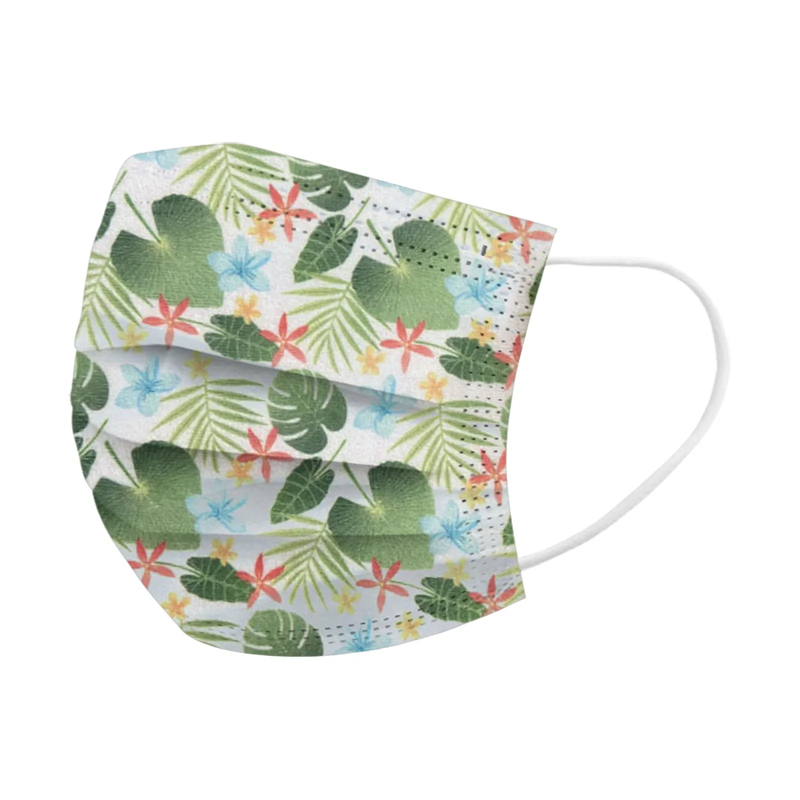 10 PCS Beach Disposable Printed Mouthpiece Melt Spray Fashion Mask mouth cover Face Mask