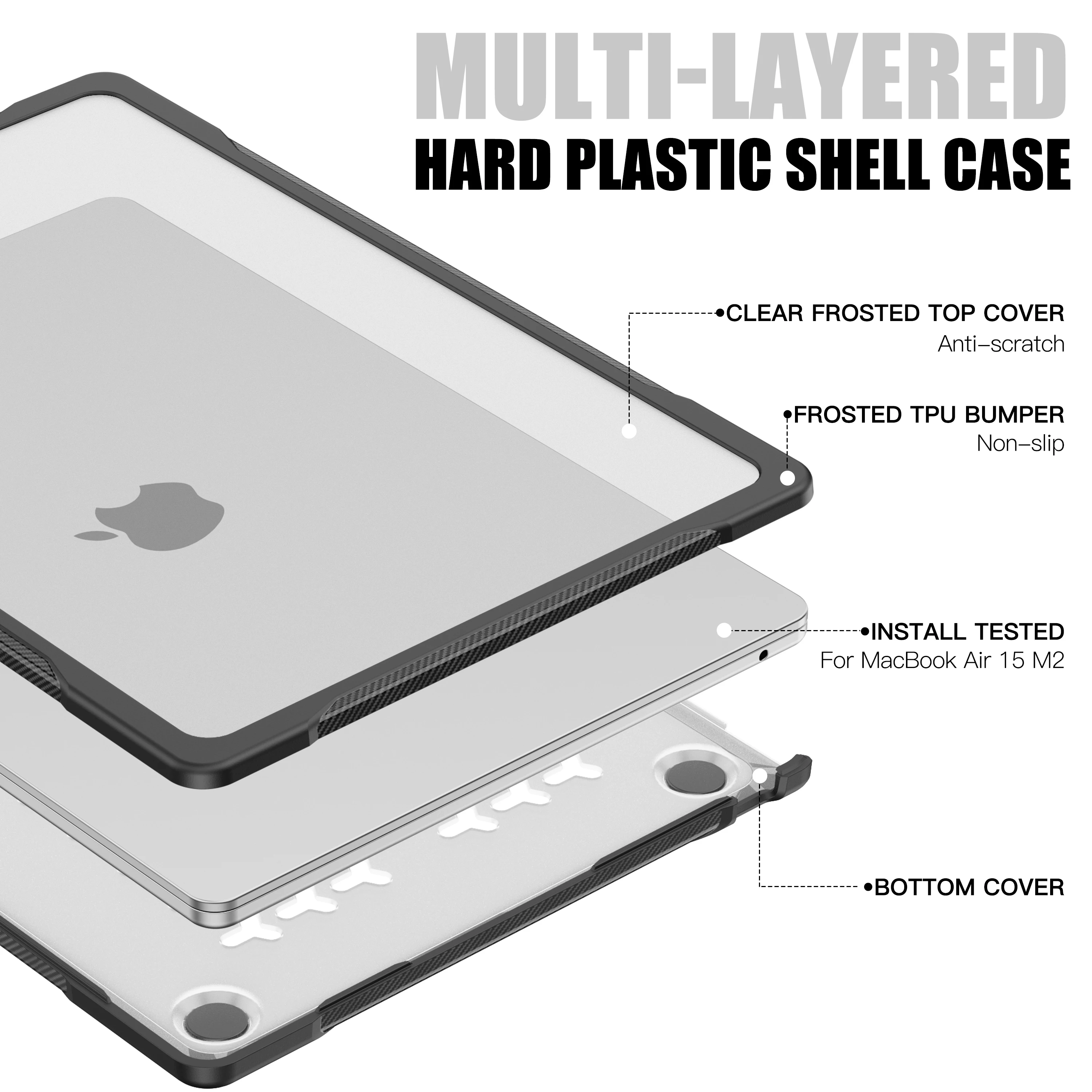 EGYAL Durable Anti-Fall Laptop Case with Sleek Design