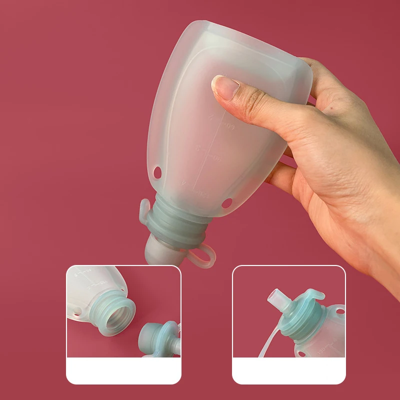 Reusable BPA-Free Baby Food Pouches - Portable Squeeze Storage Containers
