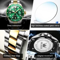 OLEVS montre pour hommes de luxe haut de gamme rotatif unidirectionnel anneau extérieur conception montre à Quartz pour hommes Date automatique étanche montres-bracelets 4