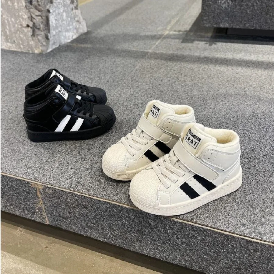 

Размер 15-30 детская теплая обувь на мягкой подошве зимняя новая детская прогулочная женская детская повседневная спортивная обувь с высоким верхом обувь для крикета для мальчиков