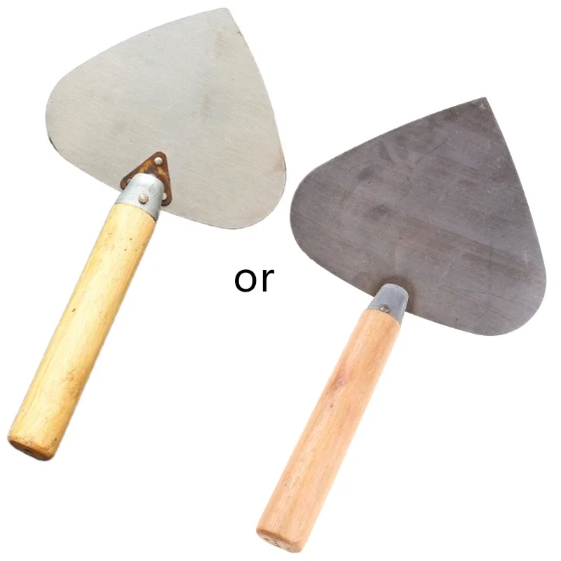 Manganese Steel Wallpaper Handle Round Shovel Trowel Concrete Masonry Tools