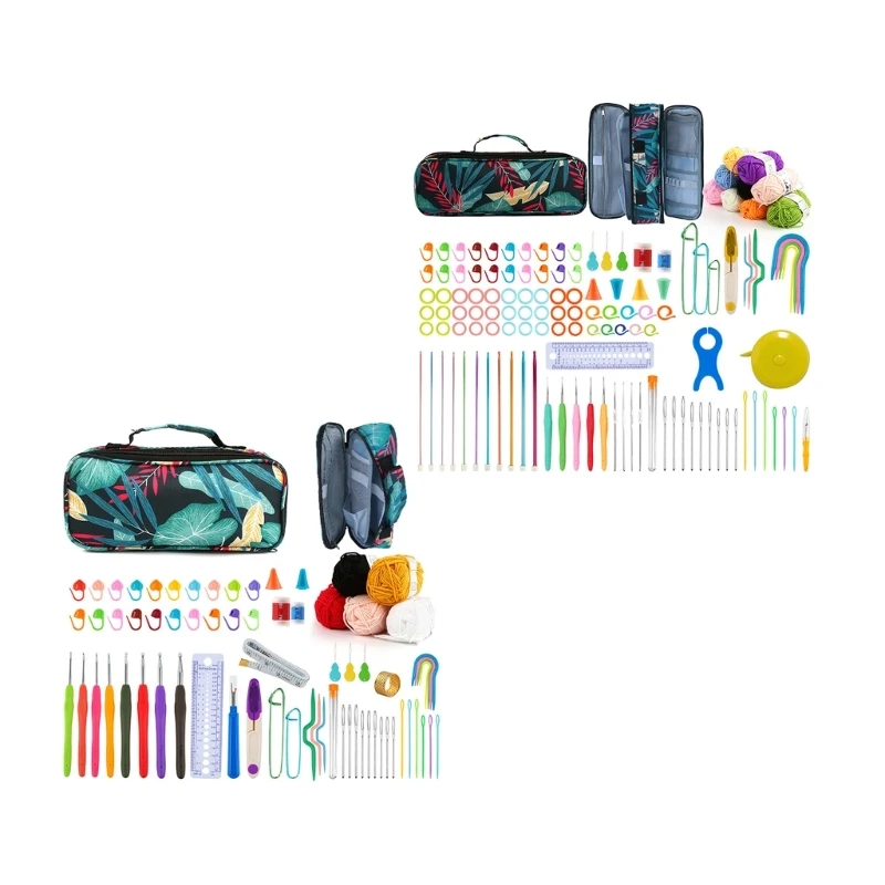 

Crochet Starter Kits with Yarn and Crochet Accessories Tool for Beginners Kids