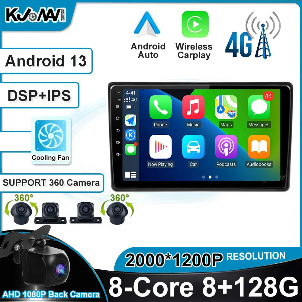 

Android 13 Car Radio Auto Stereo WiFi DSP Multimedia Player For Audi A4 B6 B7 2000 - 2009 S4 2002 - 2008 RS4 2005 - 2009