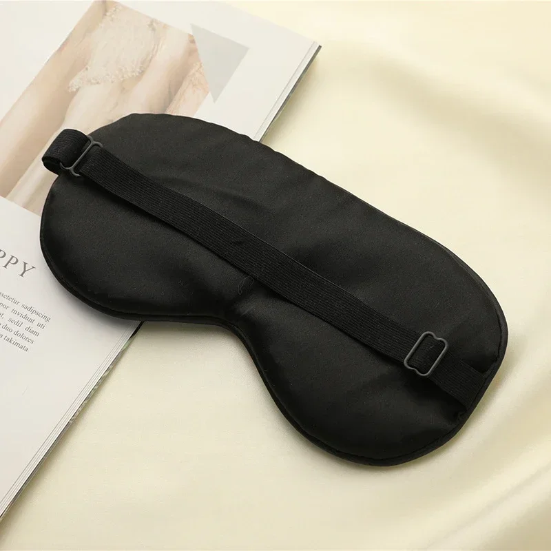 Silk Sleeping Eye Mask Cover for Women Men Breathable Eye Mask for Travel Home Nap Light Blocking Wrinkle Reduction Comfortable