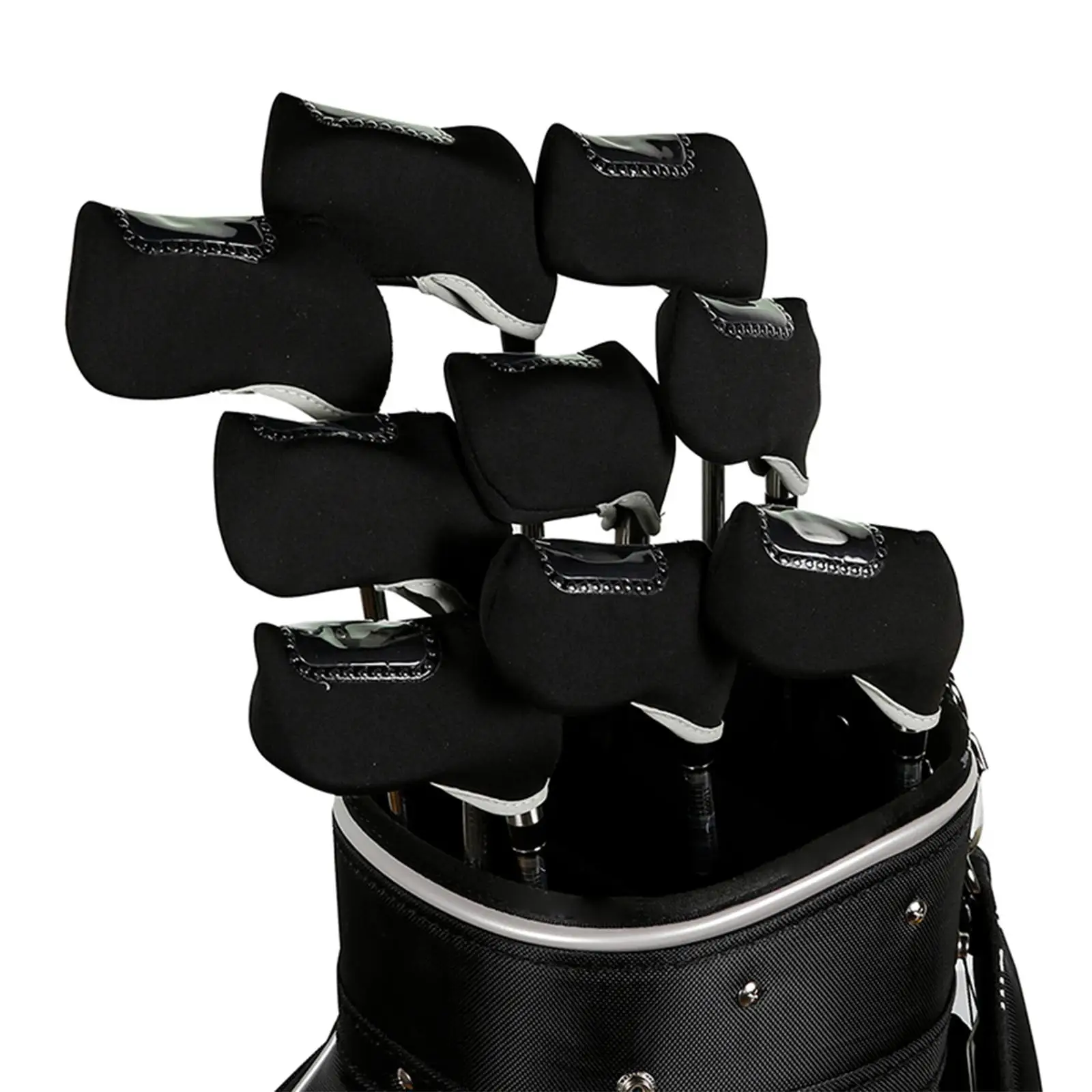 すべてのブランドのゴルフアイアンカバー,番号なし,目に見えない