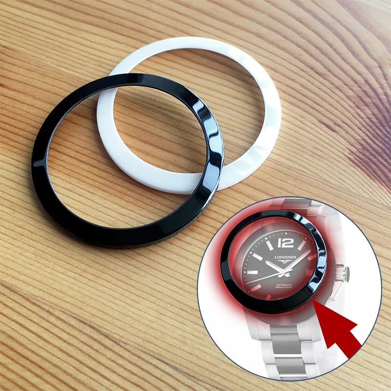 L3.657 Lunetta Per Orologio In Ceramica Per Orologio In Ceramica Da 41Mm Da Uomo Longines Conquest