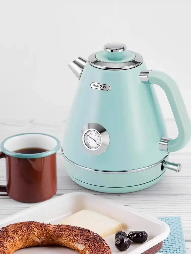 220V Vintage Electric Kettle with Unique Brazilian Artist Hand-painted Design, 304 Stainless Steel 2