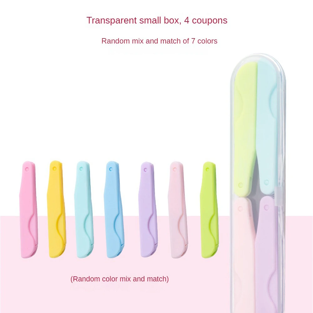 Mini Macro Blade Eyebrow Knife Easy To Carry Foldable Retractable Eyebrow Scraper For Novice Folding Knife